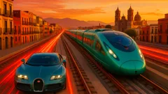 El tren chino que deja atrás a la Bugatti Veyron: velocidad futurista